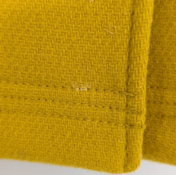 J. Crew Stadium Cloth by Nello Gori Yellow Wool Coat, 4P - Picture 3 of 9